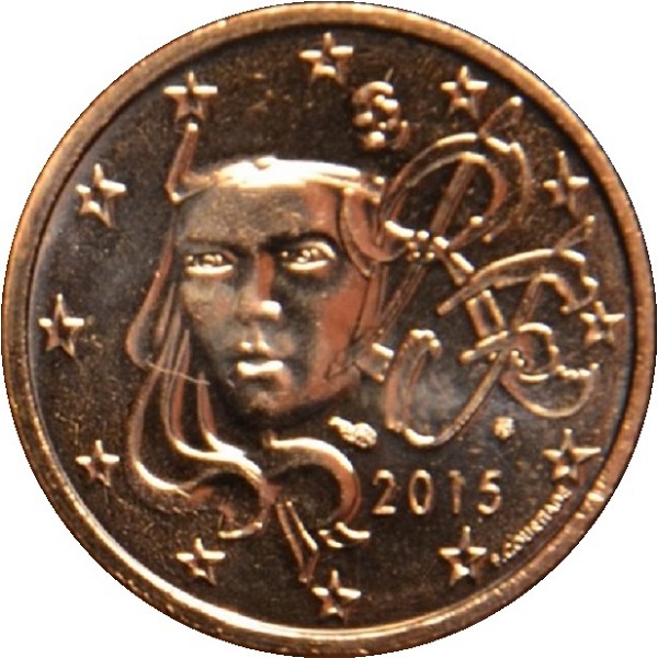 Франция 1 Евро цент