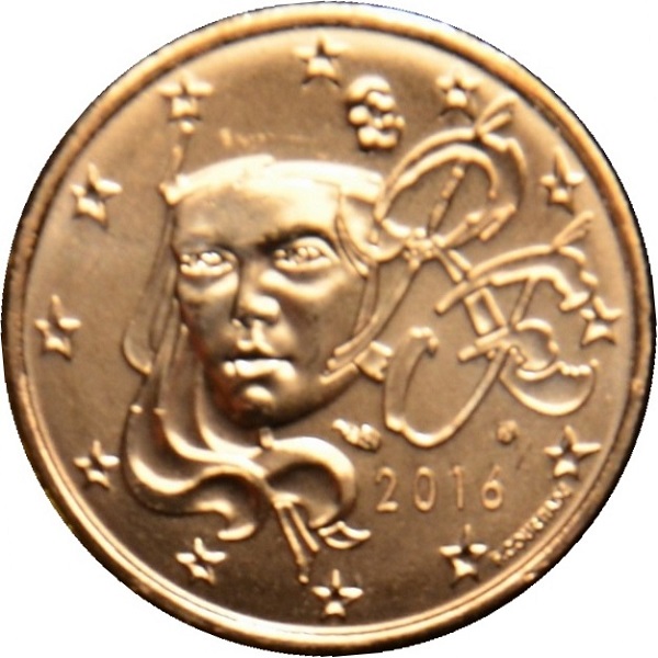 Франция 1 Евро цент