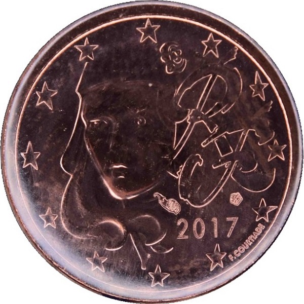 Франция 1 Евро цент