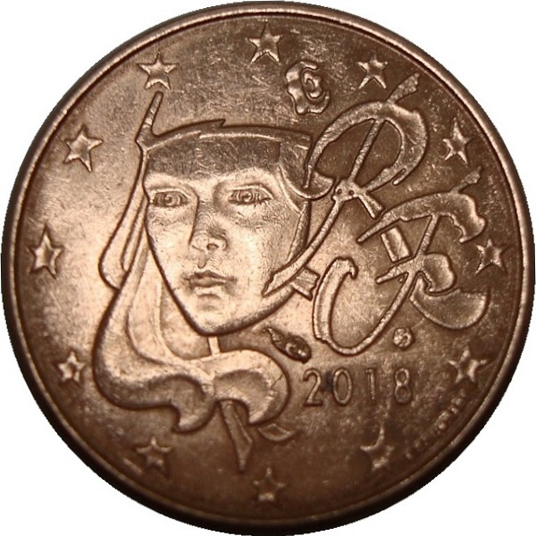 Франция 1 Евро цент