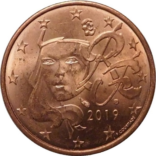 Франция 2 Евро цент