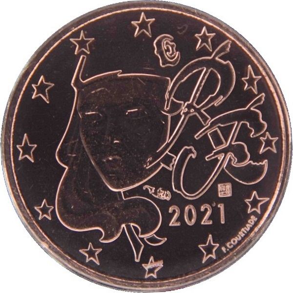 Франция 1 Евро цент