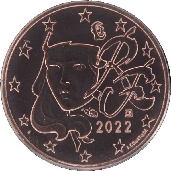 Франция 1 Евро цент