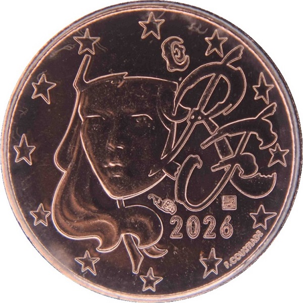 Франция 1 Евро цент