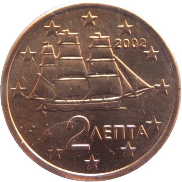 Греция 2 Евро цент