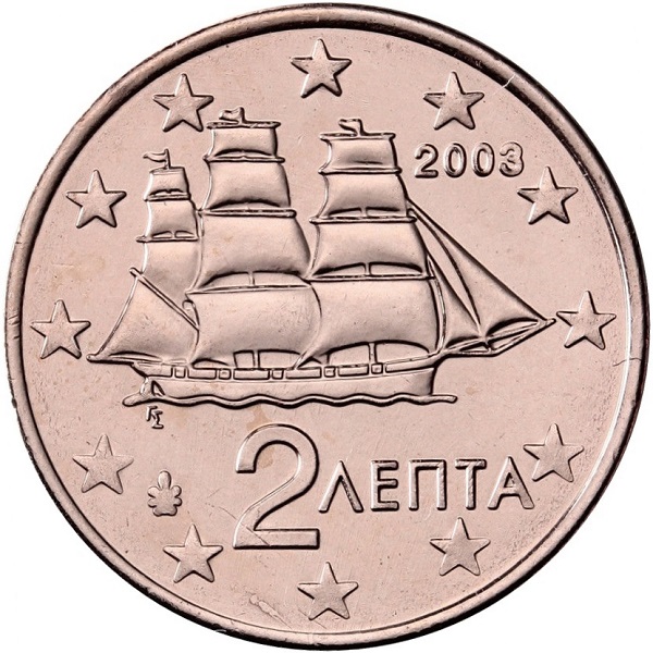 Греция 2 Евро цент