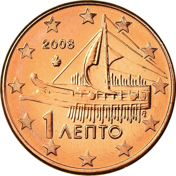 Греция 1 Евро цент