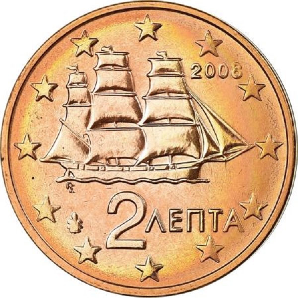 Греция 2 Евро цент
