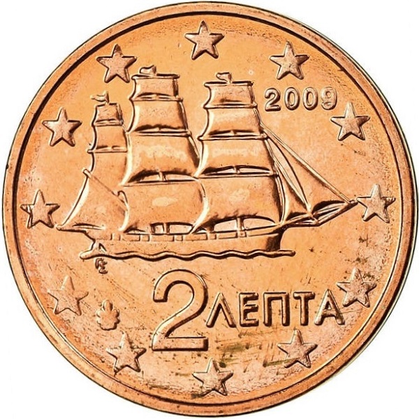 Греция 2 Евро цент
