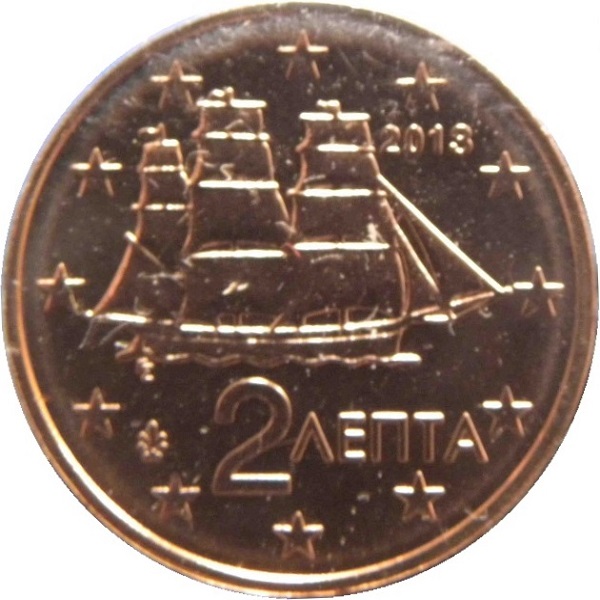 Греция 2 Евро цент