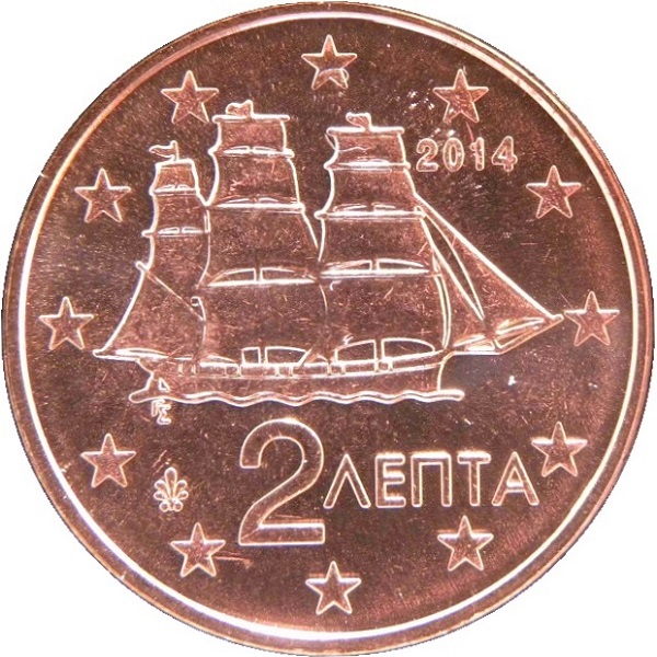Греция 2 Евро цент