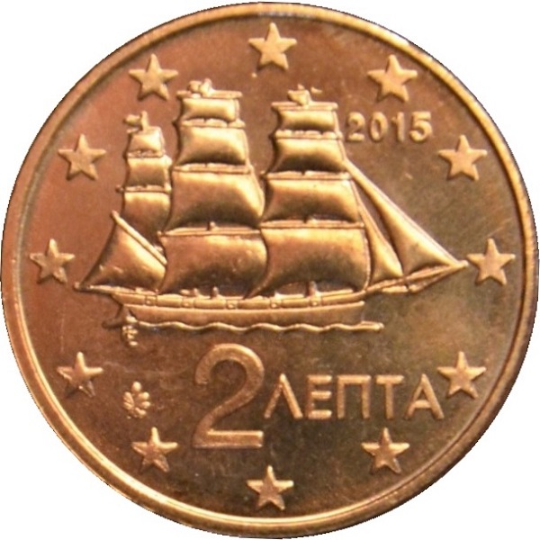 Греция 2 Евро цент