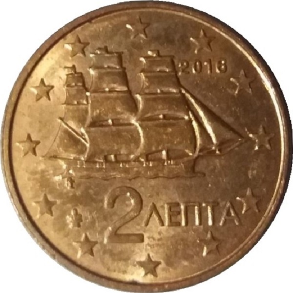 Греция 2 Евро цент