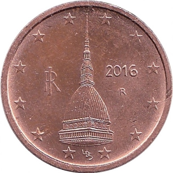 Италия 2 Евро цент