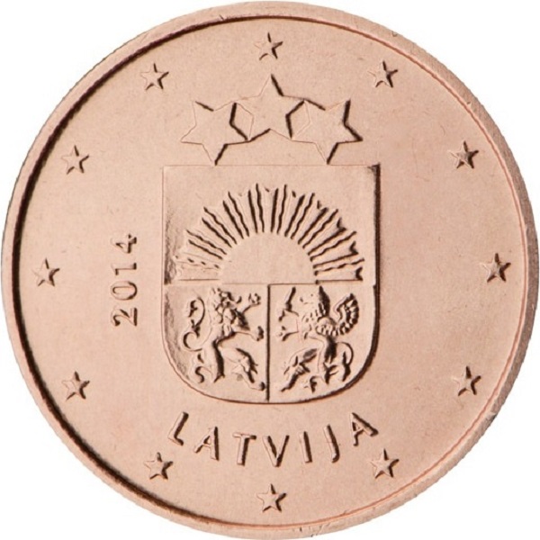 Латвия 1 Евро цент