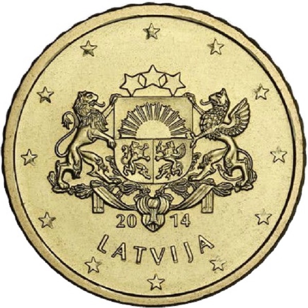 Латвия 50 Евро цент
