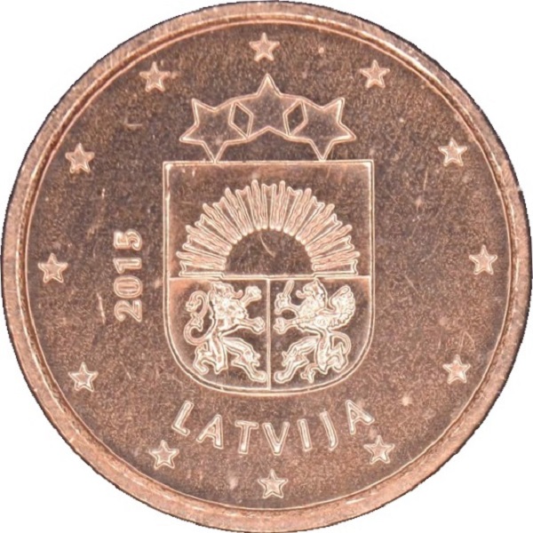 Латвия 1 Евро цент