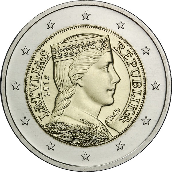 Латвия 2 Евро
