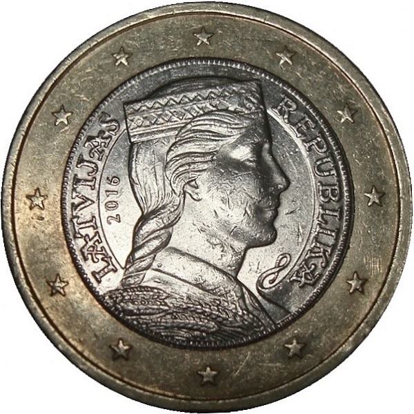 Латвия 1 Евро