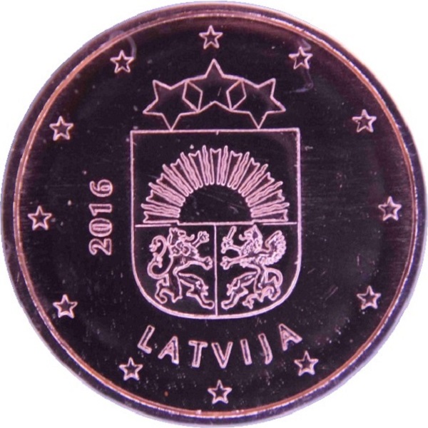 Латвия 1 Евро цент