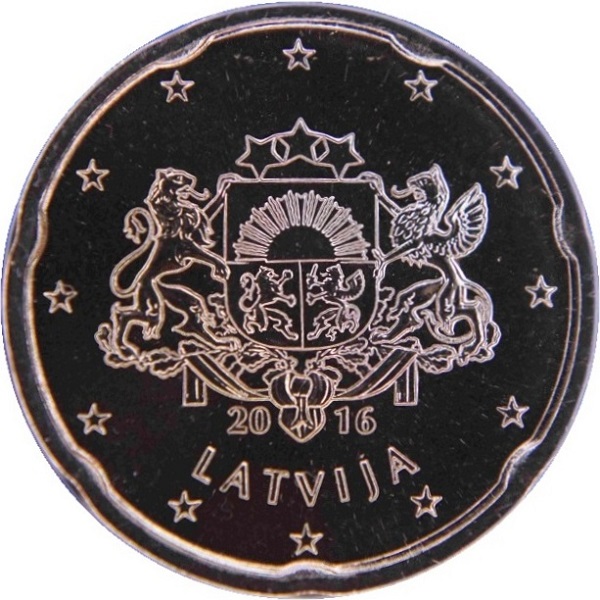 Латвия 20 Евро цент