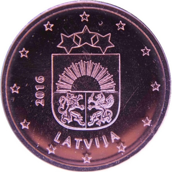 Латвия 2 Евро цент