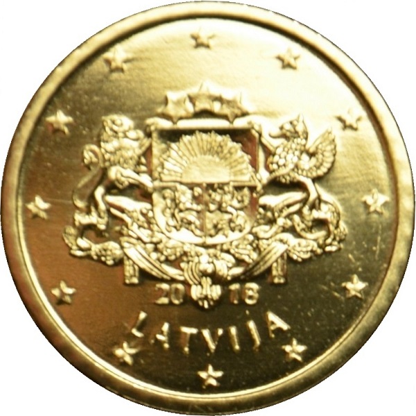 Латвия 10 Евро цент