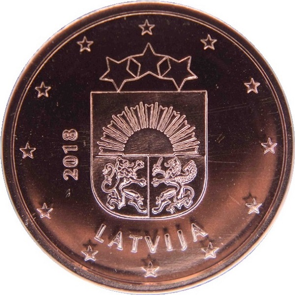 Латвия 1 Евро цент