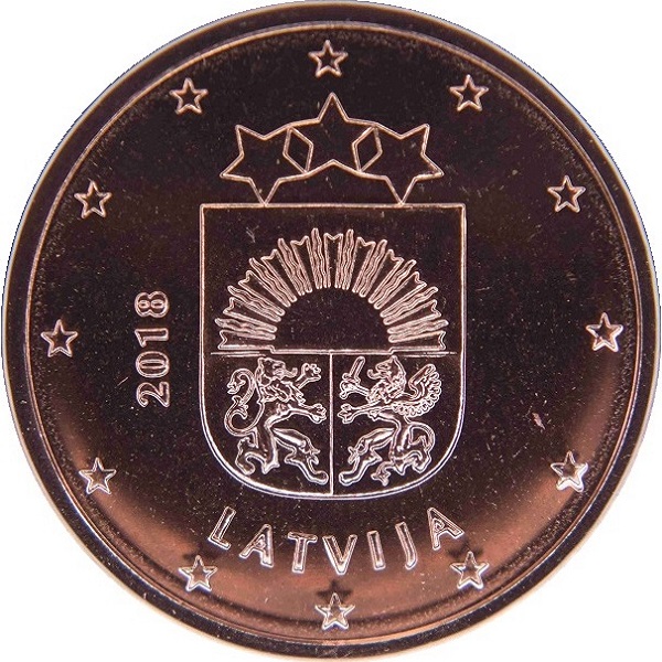 Латвия 2 Евро цент