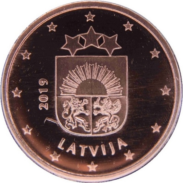 Латвия 2 Евро цент