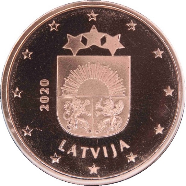 Латвия 2 Евро цент