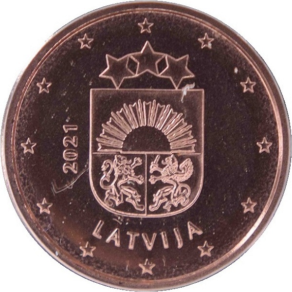 Латвия 1 Евро цент