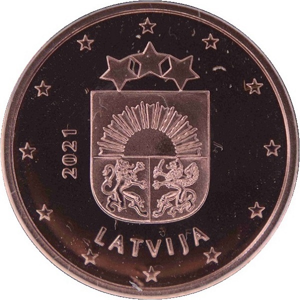Латвия 2 Евро цент