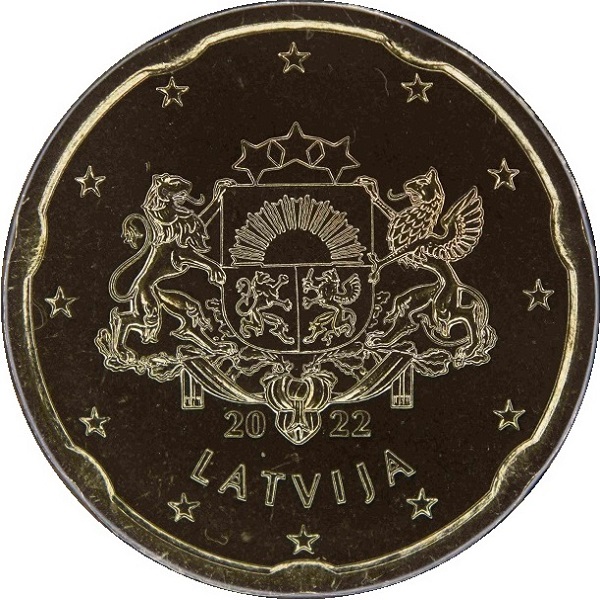 Латвия 20 Евро цент