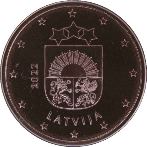 Латвия 2 Евро цент