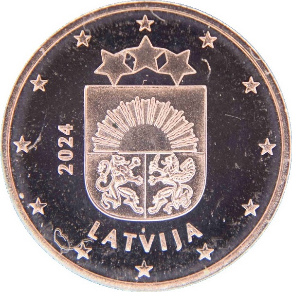 Латвия 1 Евро цент