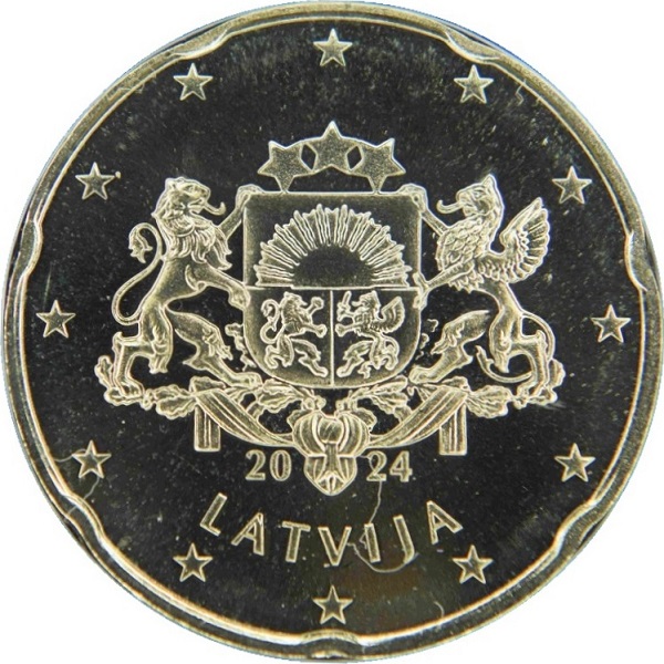 Латвия 20 Евро цент