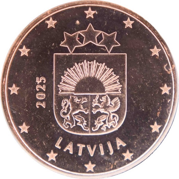 Латвия 1 Евро цент