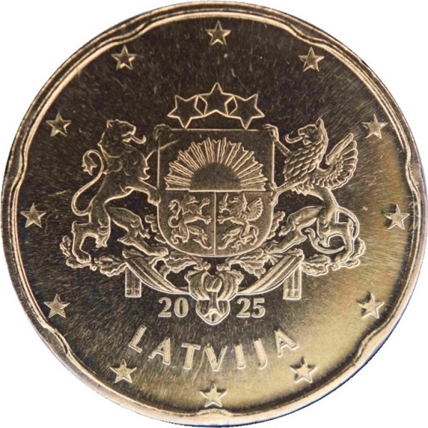 Латвия 20 Евро цент