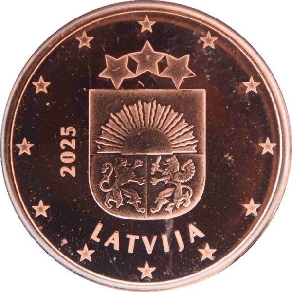 Латвия 2 Евро цент