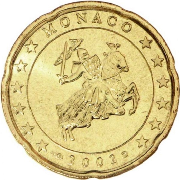 Монако 20 Евро цент