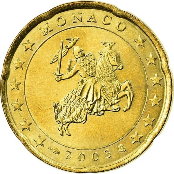 Монако 20 Евро цент
