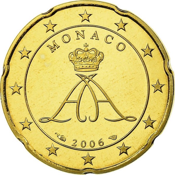 Монако 20 Евро цент