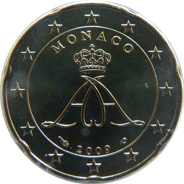 Монако 20 Евро цент