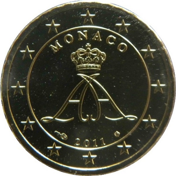 Монако 10 Евро цент
