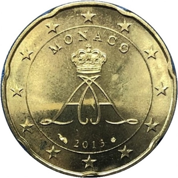 Монако 20 Евро цент