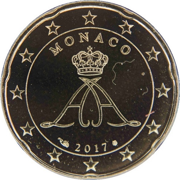 Монако 20 Евро цент