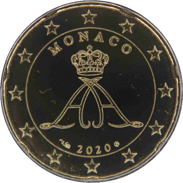 Монако 20 Евро цент