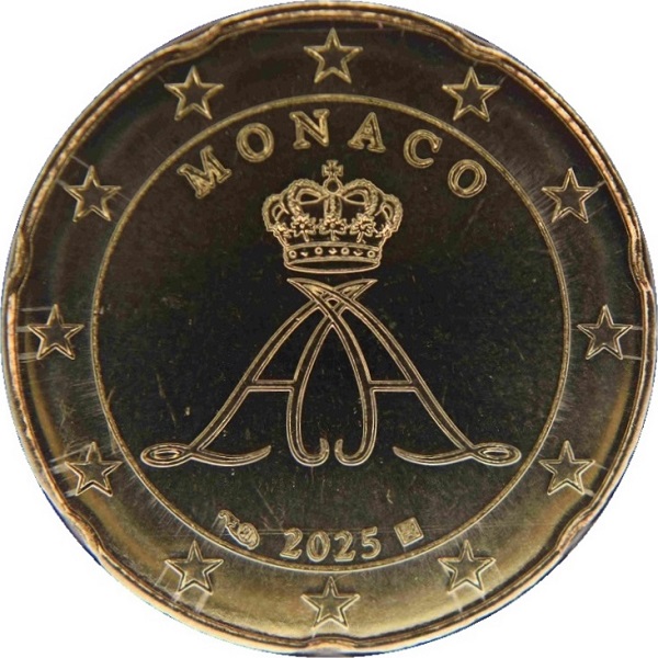 Монако 20 Евро цент