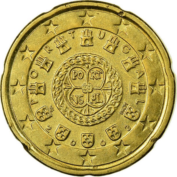 Португалия 20 Евро цент